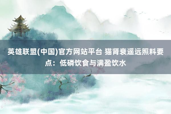 英雄联盟(中国)官方网站平台 猫肾衰遥远照料要点：低磷饮食与满盈饮水