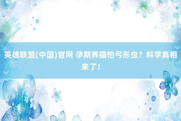 英雄联盟(中国)官网 孕期养猫怕弓形虫？科学真相来了！
